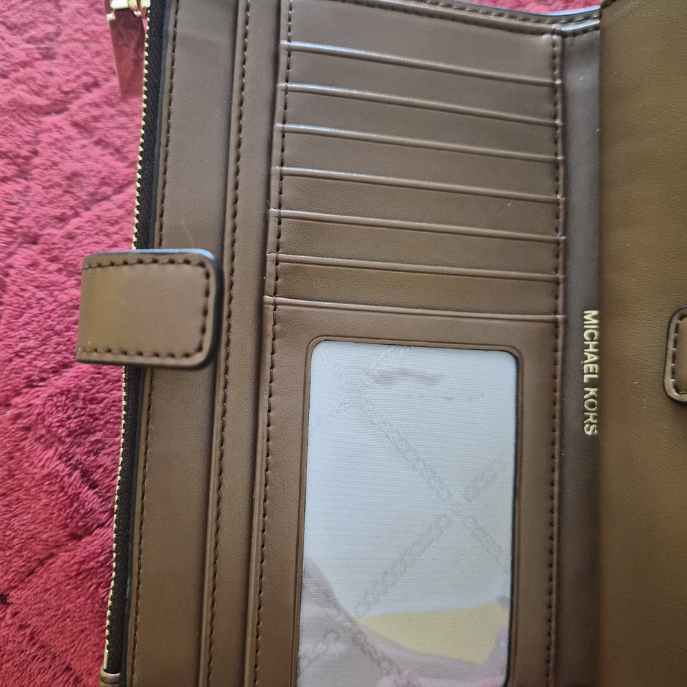 Michael Kors Black and Tan Men's Wallet - Picture 4 of 7